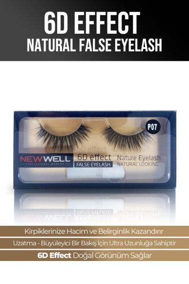 6D Effect Natural False Eyelash P07 - 1