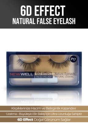 6D Effect Natural False Eyelash P17 -Takma Kirpik Thumbnail