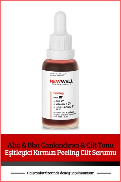 Aha & Bha Canlandırıcı & Cilt Tonu Eşitleyici Kırmızı Peeling Cilt Serumu 30 Ml -Serum