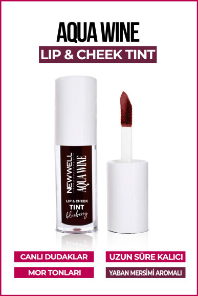 Aqua Wine Lip & Cheek Tint Yaban Mersini Aromalı 6 ML - 2