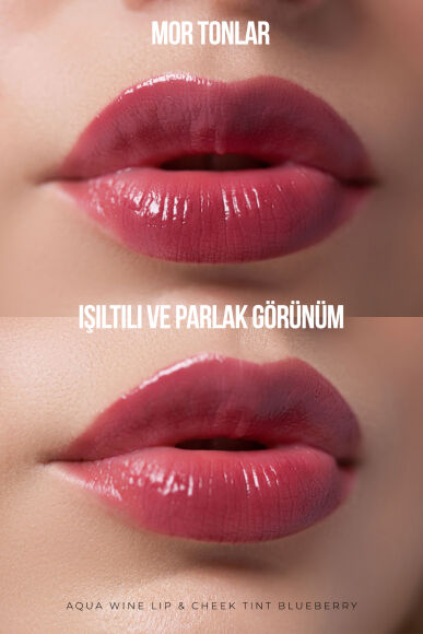 Aqua Wine Lip & Cheek Tint Yaban Mersini Aromalı 6 ML - 3