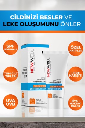 Besleyici SPF Korumalı Cilt Beyazlatıcı Krem 50ML -Krem Thumbnail