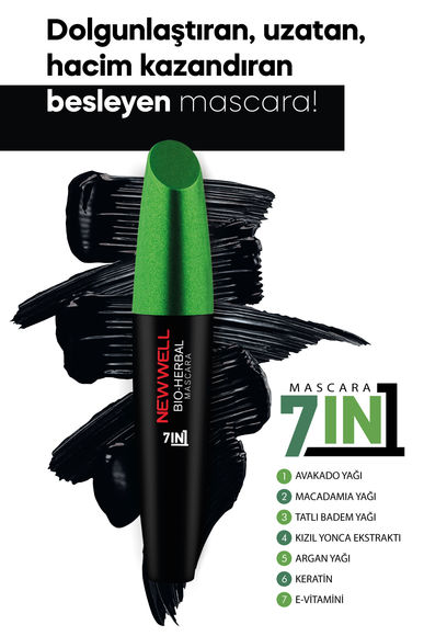 Bio-Herbal Bitkisel Mascara - 7in1 - 3