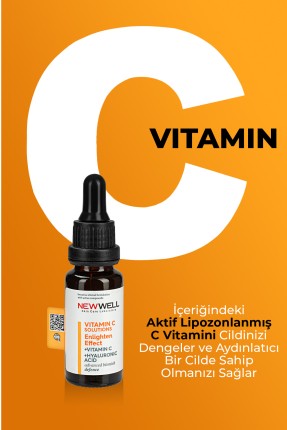 C Vitamini Aydınlatıcı ve Cilt Tonu Dengeleyici Bakım Serumu 20 ML - 3