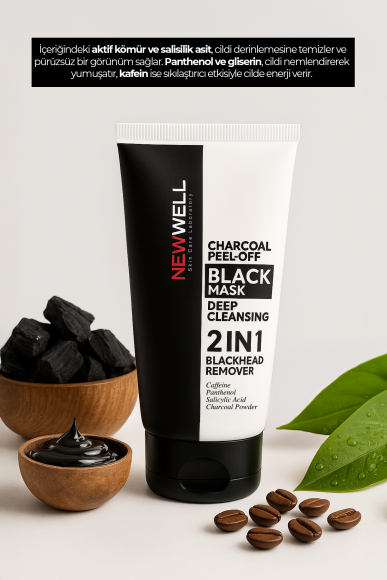 Charcoal Peel-Of Black Mask | Soyulabilir Siyah Maske 150 ML - 3