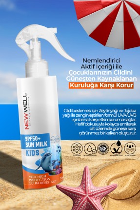 Çocuk Güneş Sütü Yüksek Koruma SPF50+ Jojoba Oil 150 ML - 2