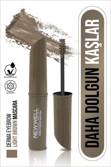 Derma Eyebrow Mascara Light Brown | Kaş Maskarası Açık Kahve - 1