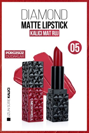 Diamond Matte Lipstick 05| Gün Boyu Kalıcı - 1