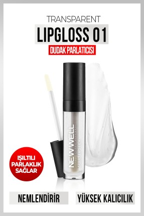 Transparent Lipgloss 01-Şeffaf Dudak Parlatıcısı 8 ML - 2