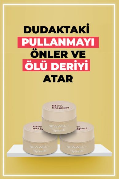 Hey Sugar! Hindistan Ceviz Aromalı Dudak Peelingi 20gr - 3