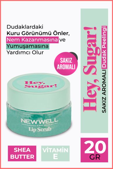 Hey Sugar! Sakız Aromalı Dudak Peelingi 20gr - 2