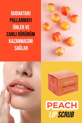 Hey Sugar! Şeftali Aromalı Dudak Peelingi 20gr -Dudak Bakımı Thumbnail