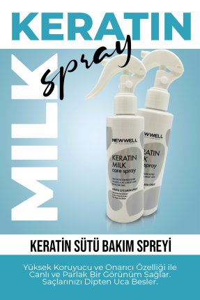 Keratin Sütü Bakım Spreyi (Canlı ve Parlak Görünüm) 150ML -Fön Suyu Thumbnail