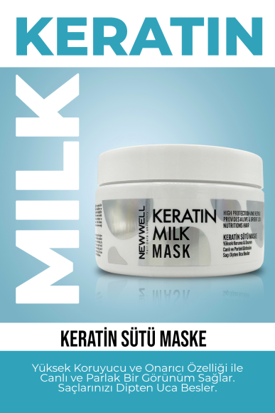 Keratin Sütü Maske (Saç Diplerine Kadar Etkili) 300ML - 2