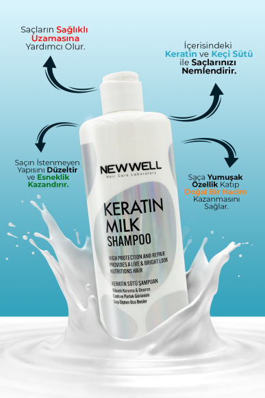 Keratin Sütü Şampuan (Yüksek Koruma ve Onarım) 400ML -Şampuan