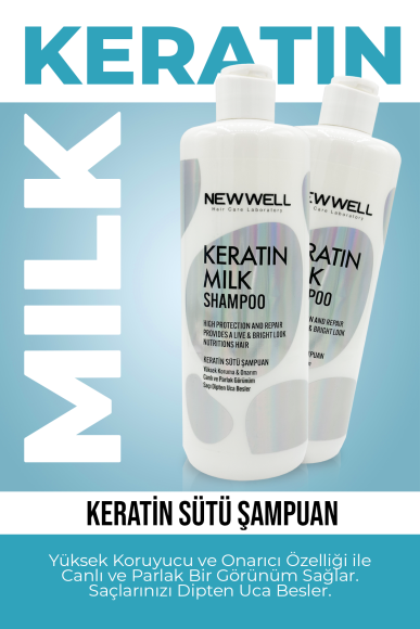 Keratin Sütü Şampuan (Yüksek Koruma ve Onarım) 400ML -Şampuan