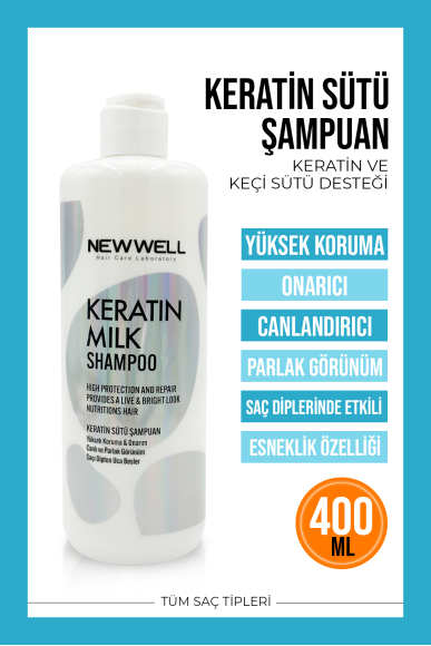 Keratin Sütü Şampuan (Yüksek Koruma ve Onarım) 400ML -Şampuan