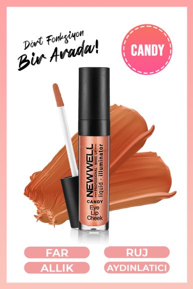 Lıquıd Illumınator Aydınlatıcı Allık 3 in 1 - Candy - 2