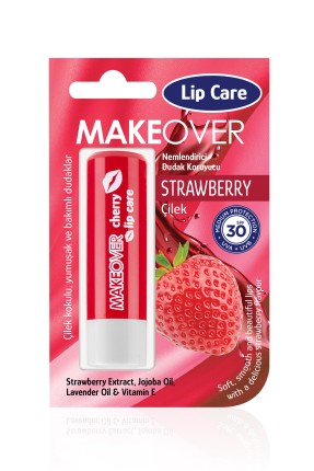 Make Over Çilek Aromalı Dudak Bakım Balsamı (30 spf) - 1