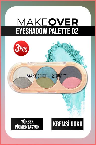 Makeover Eyeshadow Palette 3pcs No:02 - 1