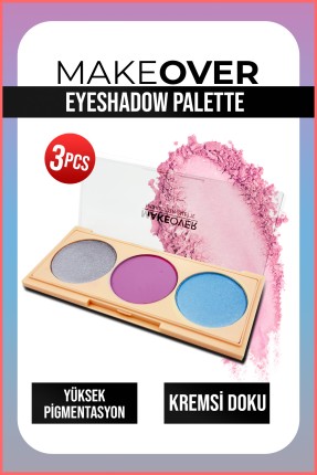 Makeover Eyeshadow Palette 3pcs No:07 -Göz Farı Thumbnail