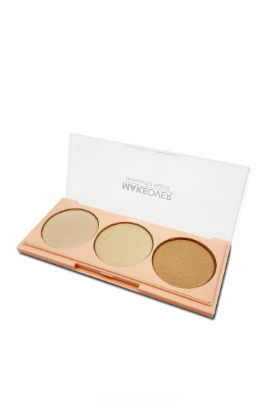 Makeover Highlighter Palette - 3 Colours -Highlighter - Aydınlatıcı