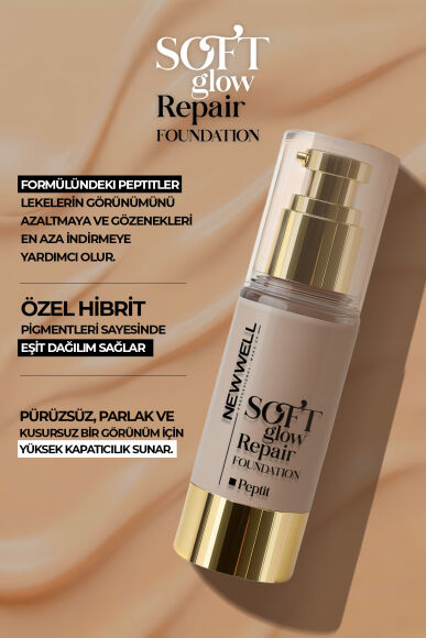 Mocha Soft Glow Repair Foundation | Yumuşak Işıltılı Onarıcı Fondöten 30 ML - 3