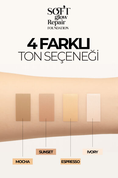 Mocha Soft Glow Repair Foundation | Yumuşak Işıltılı Onarıcı Fondöten 30 ML - 4