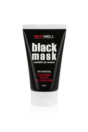 Soyulabilir Siyah Maske 150 ml. - New Well