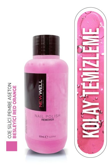 Oje Silici Pembe Aseton,Besleyici Red Orange 125 ML - 1