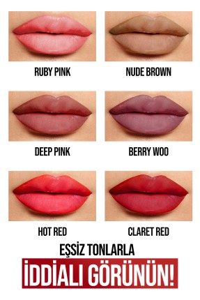 Permanent Matte Lipstick 02 Nude Brown | Uzun Süre Kalıcı - 4
