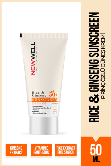 Rice & Ginseng Sunscreen Spf50+ | Pirinç Özlü Güneş Kremi 50 ML - 1