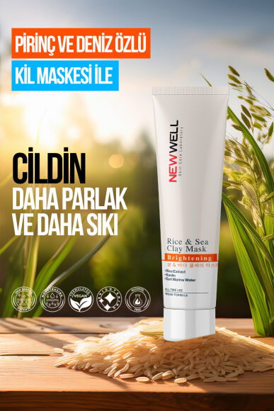 Rice & Sea Clay Mask | Pirinç ve Deniz Özlü Kil Maskesi 100 ML - 4