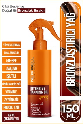 Yoğun Bronzlaştırma Spreyi Kahve Çekirdeği Yağı 150 ML - 1